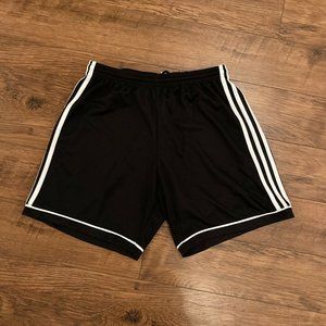 Adidas Boys Shorts Black Athletic size Medium Climalite Athleisure